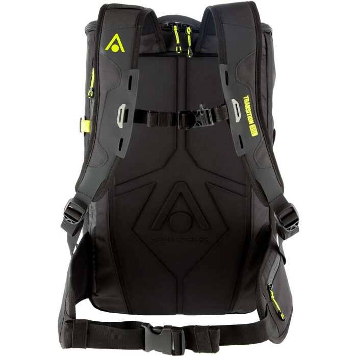 2024 Aquasphere 35L Transistion Backpack BA2000171 - Black / Bright Yellow